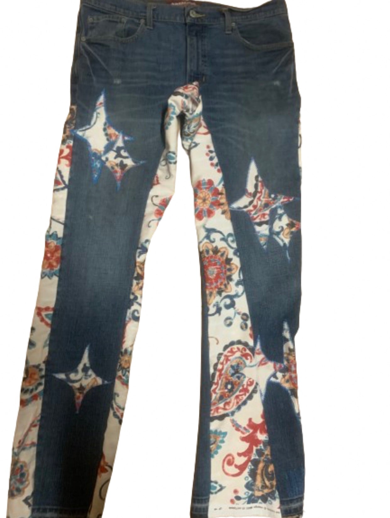 Custom 1of1 Flared Floral 4 pointed Star