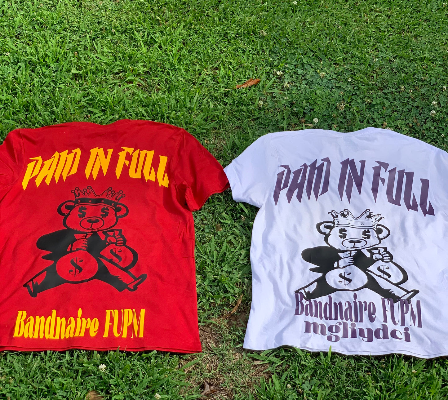 Paid In Full Grey and White Tee