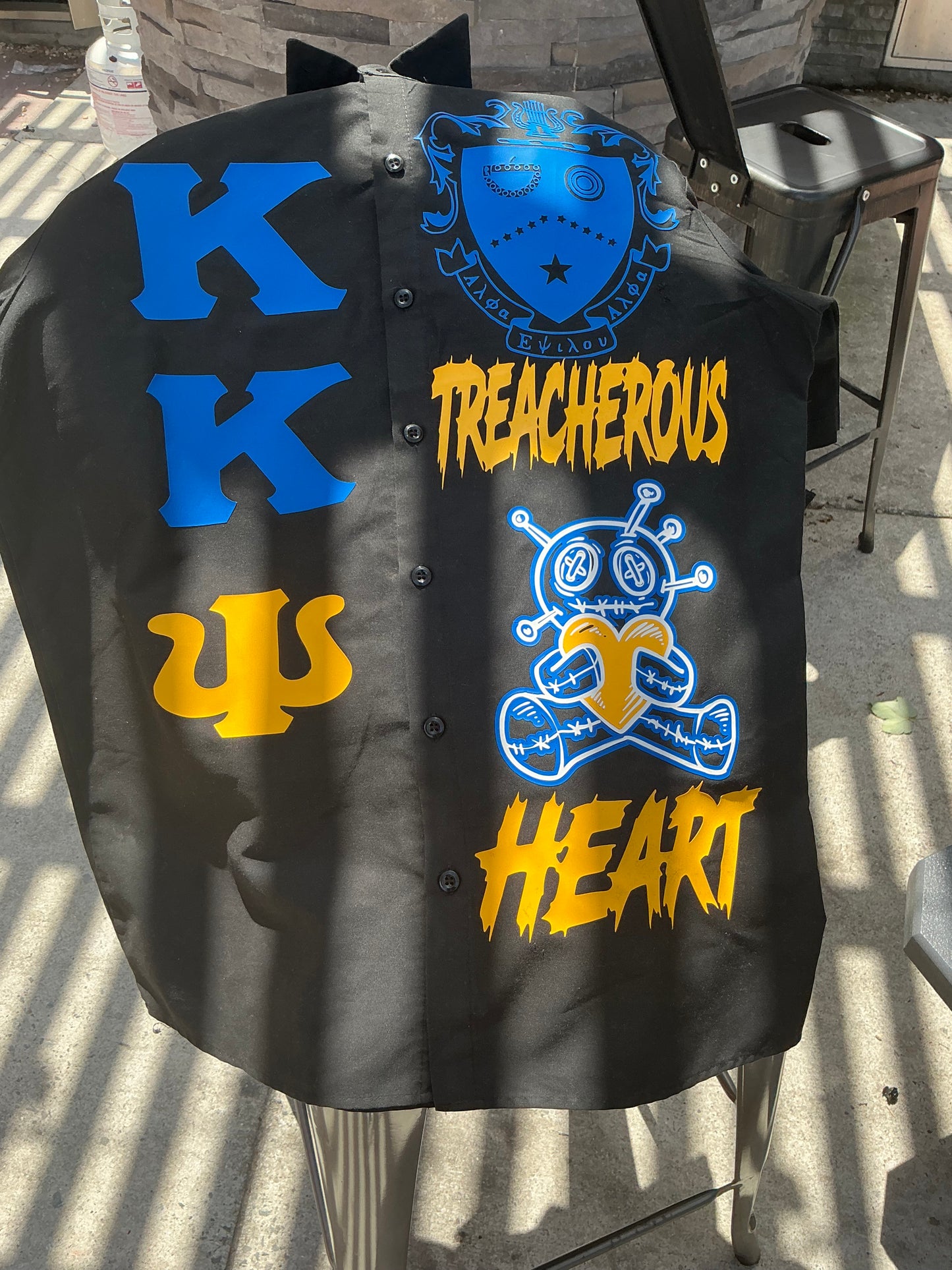 Custom Kappa Kappa Psi Black Botton Down
