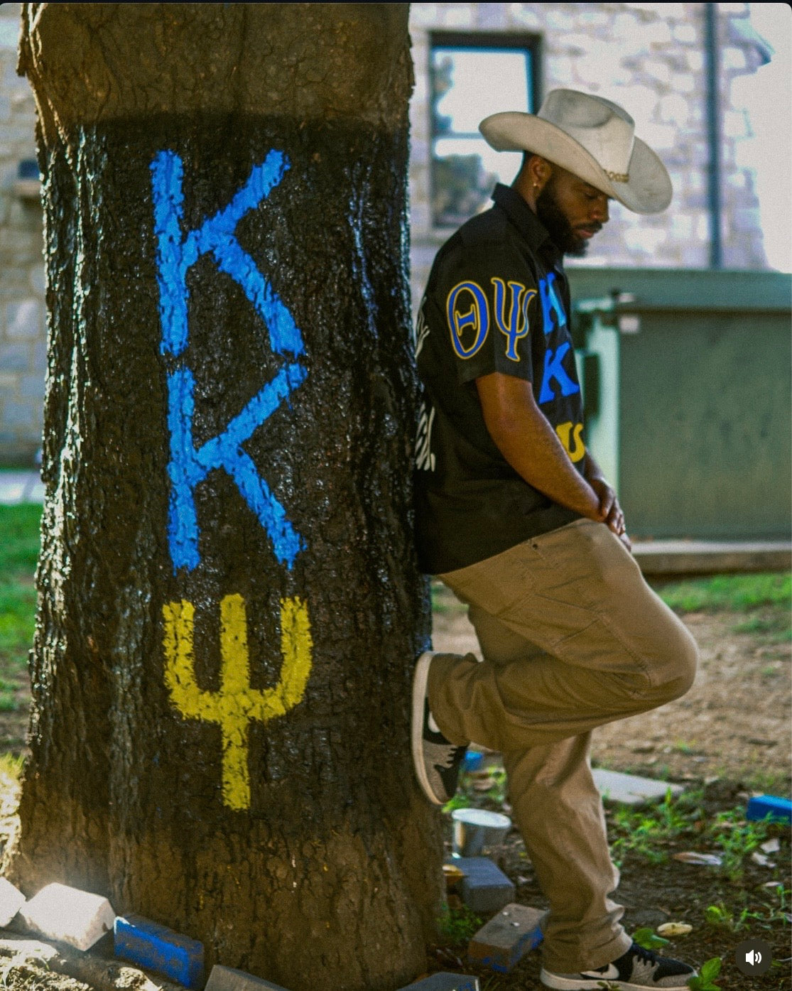 Custom Kappa Kappa Psi Black Botton Down